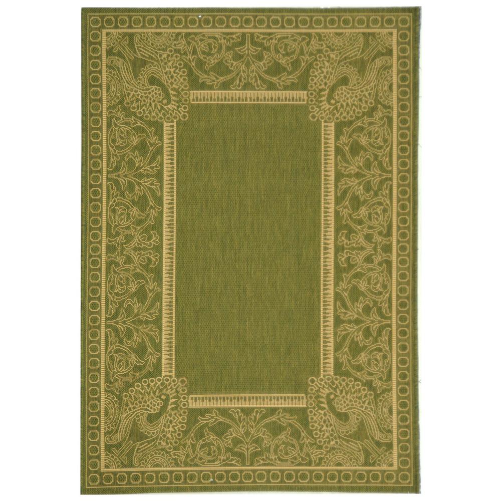 COURTYARD, OLIVE / NATURAL, 2'-3" X 6'-7", Area Rug, CY2965-1E06-27. Picture 1