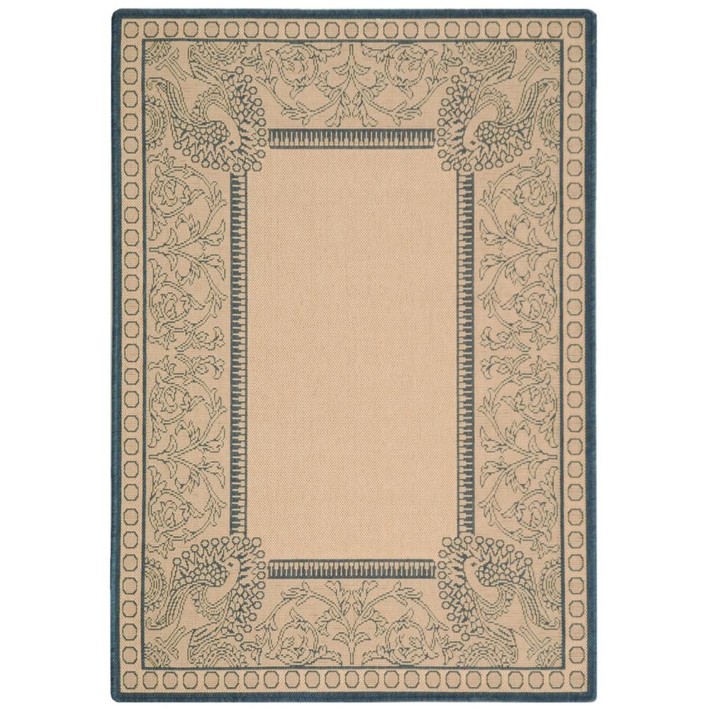 COURTYARD, NATURAL / BLUE, 2'-3" X 6'-7", Area Rug, CY2965-3101-27. Picture 1
