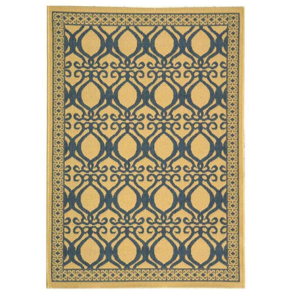 COURTYARD, NATURAL / BLUE, 2'-7" X 5', Area Rug, CY3040-3101-3. Picture 1