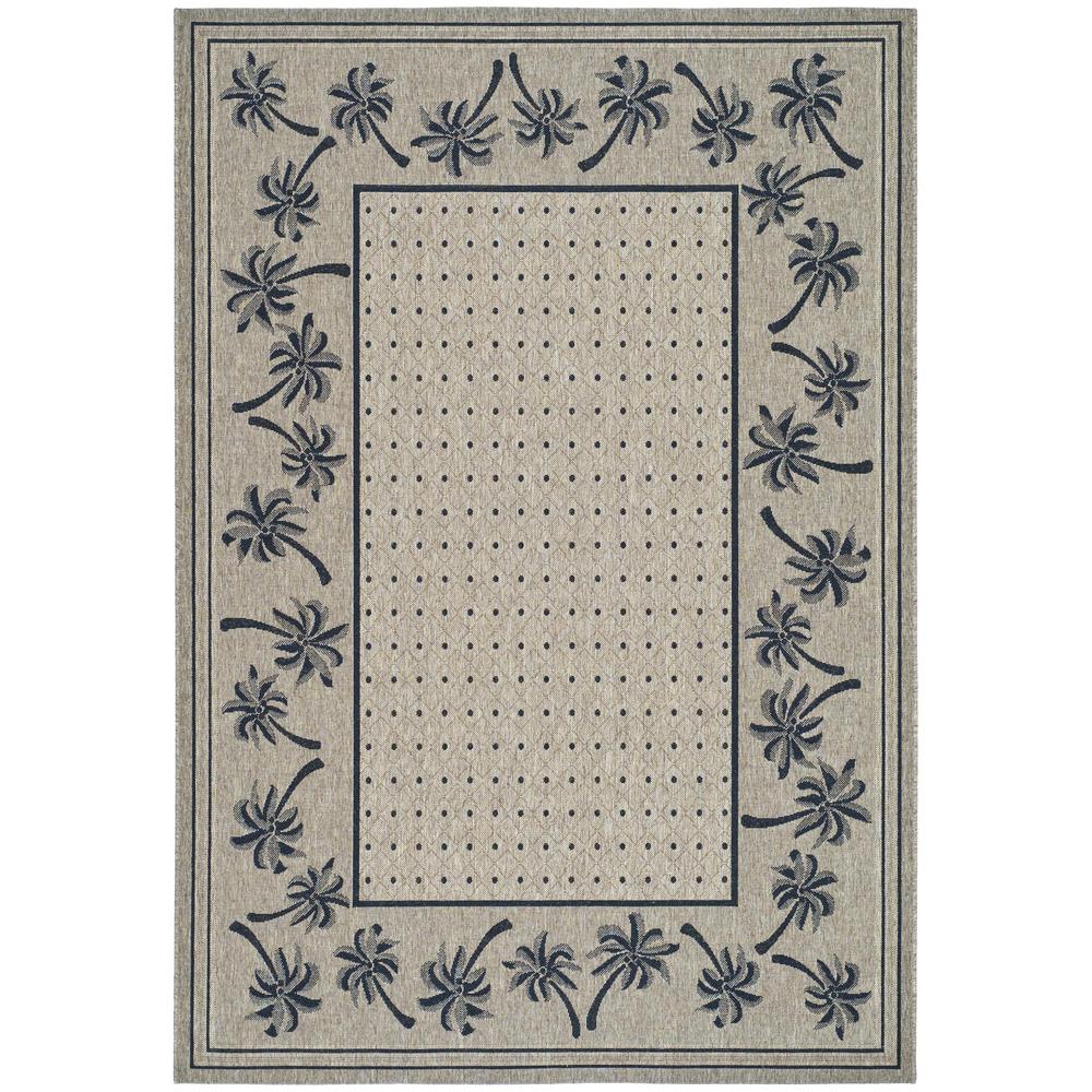 COURTYARD, COFFEE / BLACK, 4' X 5'-7", Area Rug. Picture 1