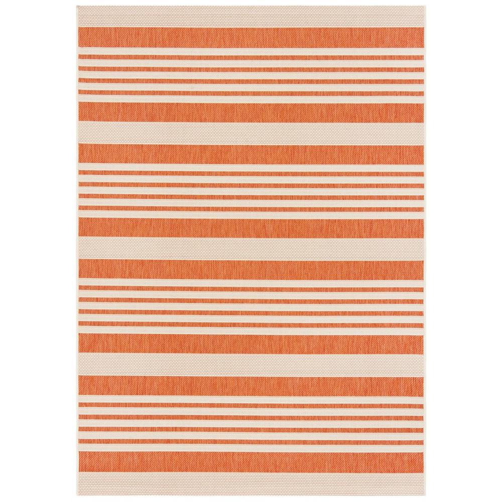 COURTYARD, TERRACOTTA / BEIGE, 6'-7" X 9'-6", Area Rug, CY6062-241-6. Picture 1