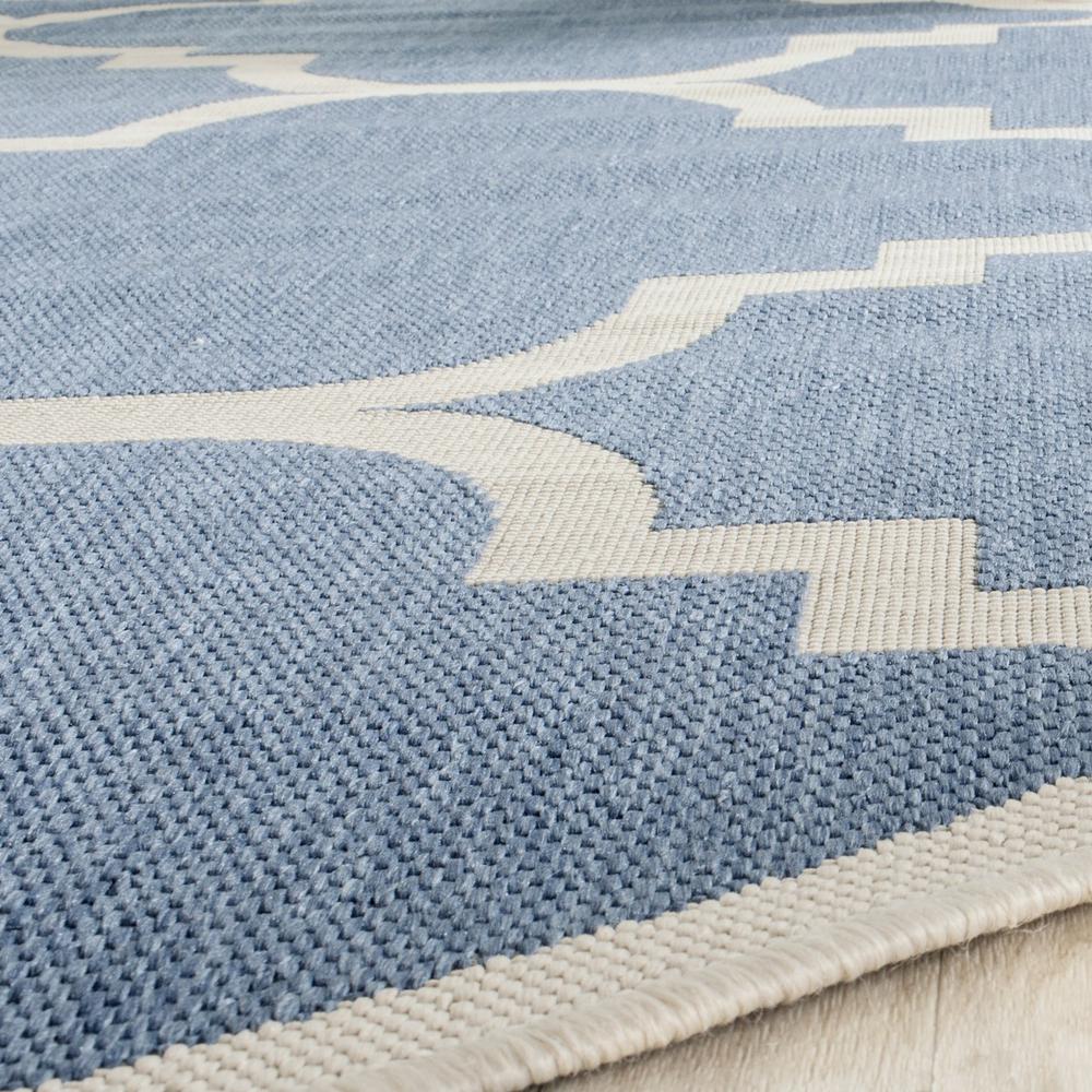 COURTYARD, BLUE / BEIGE, 7'-10" X 7'-10" Round, Area Rug, CY6243-243-8R. Picture 1