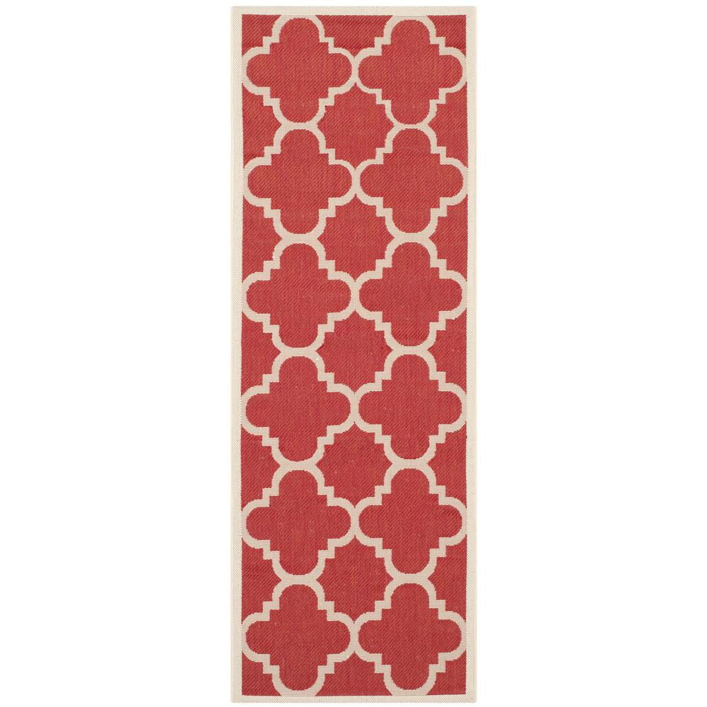 COURTYARD, RED, 2'-3" X 8', Area Rug, CY6243-248-28. Picture 1