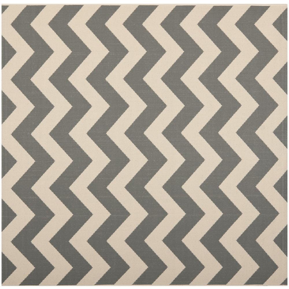 COURTYARD, GREY / BEIGE, 6'-7" X 6'-7" Square, Area Rug, CY6244-246-7SQ. Picture 1