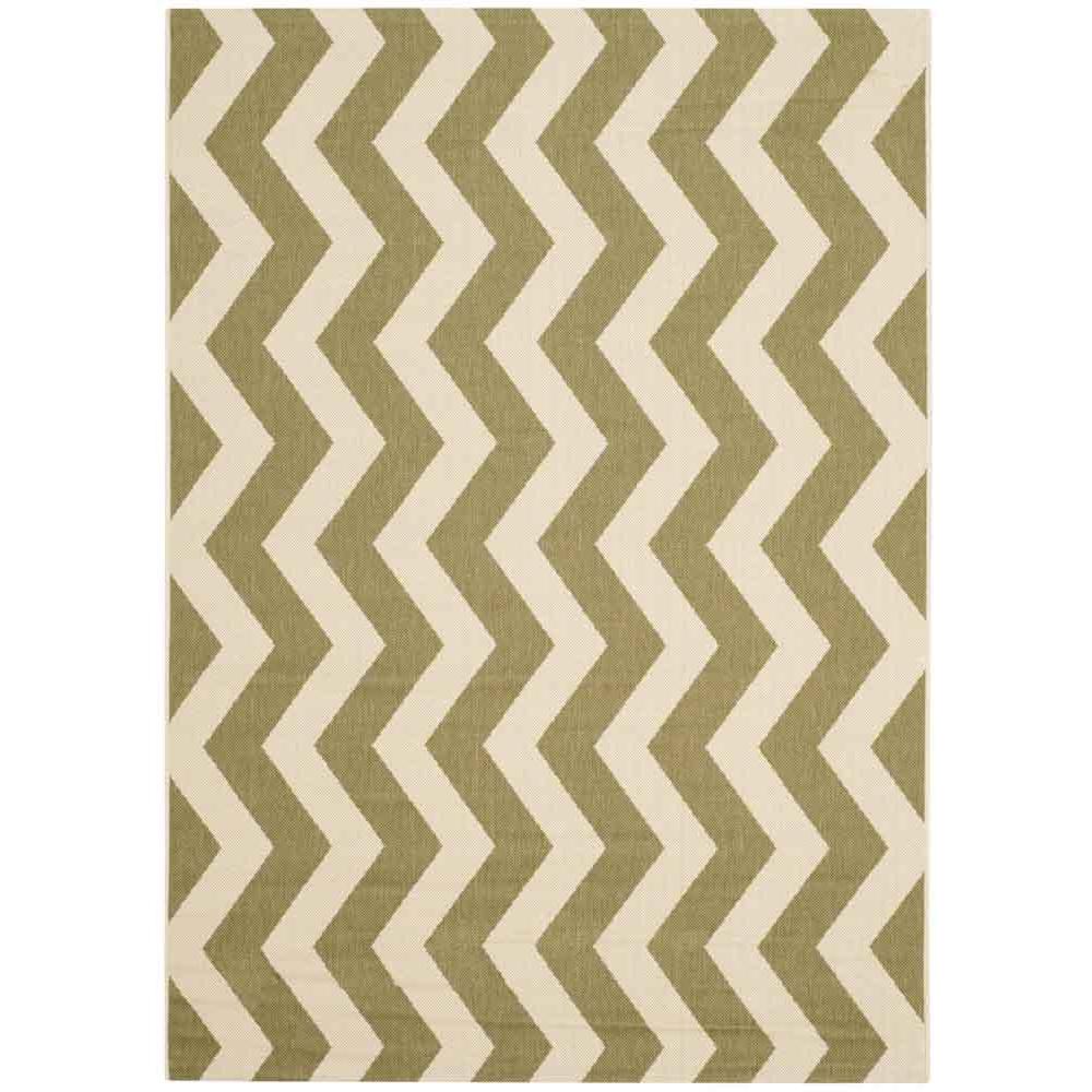 COURTYARD, GREEN / BEIGE, 6'-7" X 9'-6", Area Rug, CY6245-244-6. Picture 1