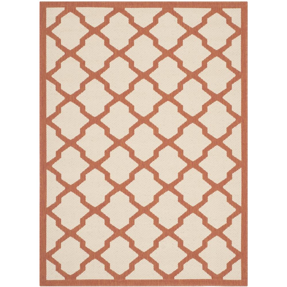 COURTYARD, BEIGE / TERRACOTTA, 6'-7" X 9'-6", Area Rug, CY6903-231-6. Picture 1