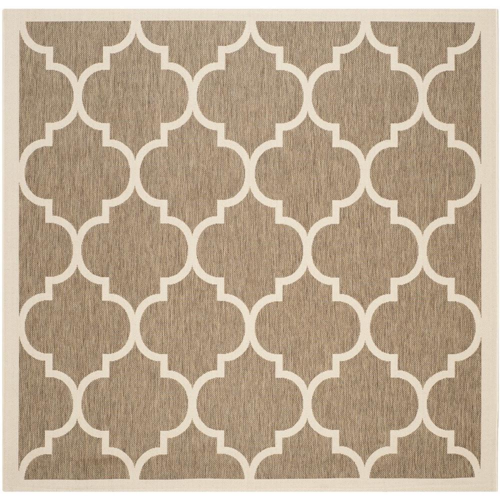 COURTYARD, BROWN / BONE, 7'-10" X 7'-10" Square, Area Rug, CY6914-242-8SQ. Picture 1