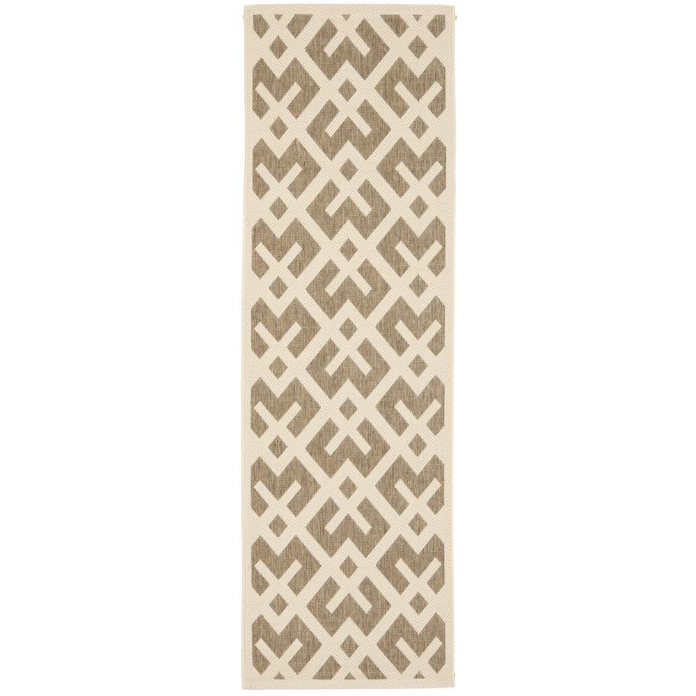 COURTYARD, BROWN / BONE, 2'-3" X 14', Area Rug, CY6915-232-214. Picture 1