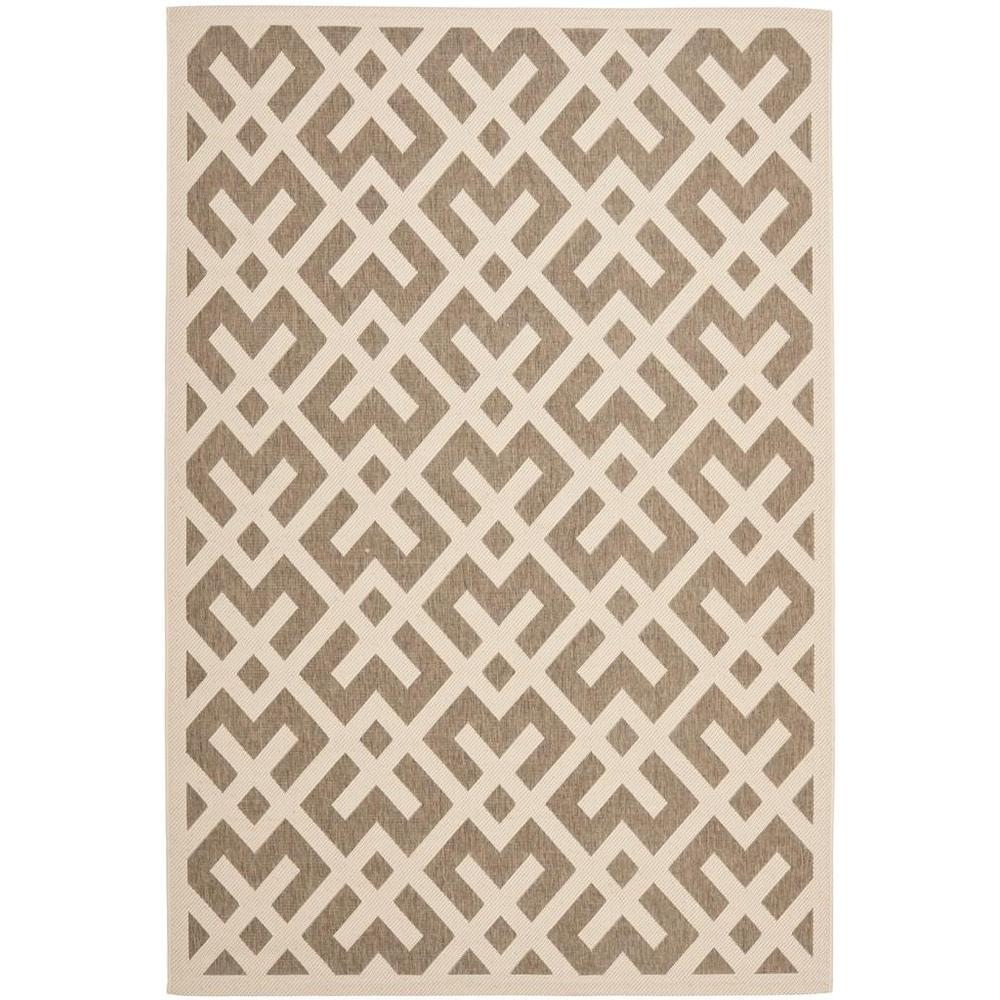COURTYARD, BROWN / BONE, 6'-7" X 9'-6", Area Rug, CY6915-232-6. Picture 1