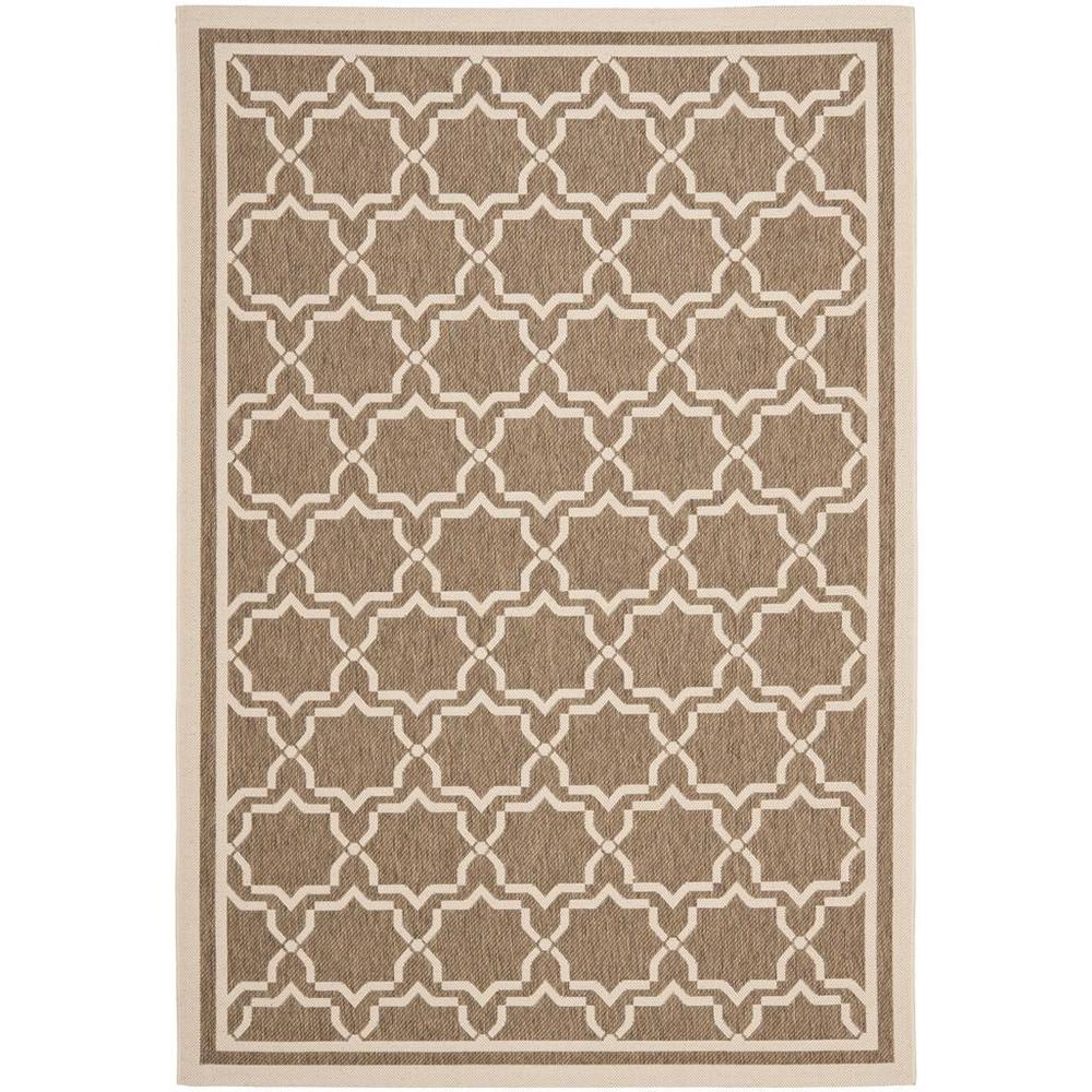 COURTYARD, BROWN / BONE, 5'-3" X 5'-3" Round, Area Rug, CY6916-242-5R. Picture 1