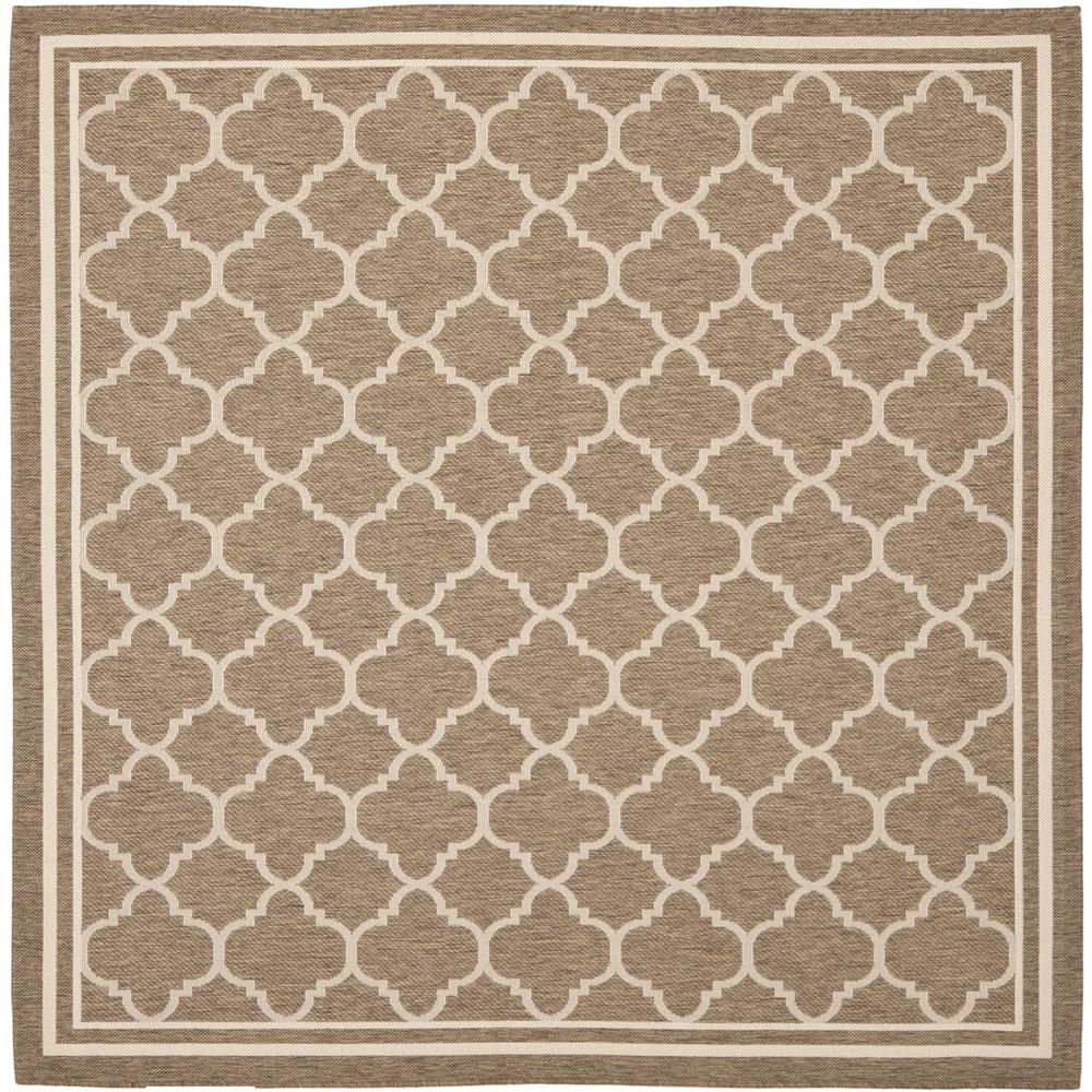 COURTYARD, BROWN / BONE, 6'-7" X 6'-7" Square, Area Rug, CY6918-242-7SQ. Picture 1