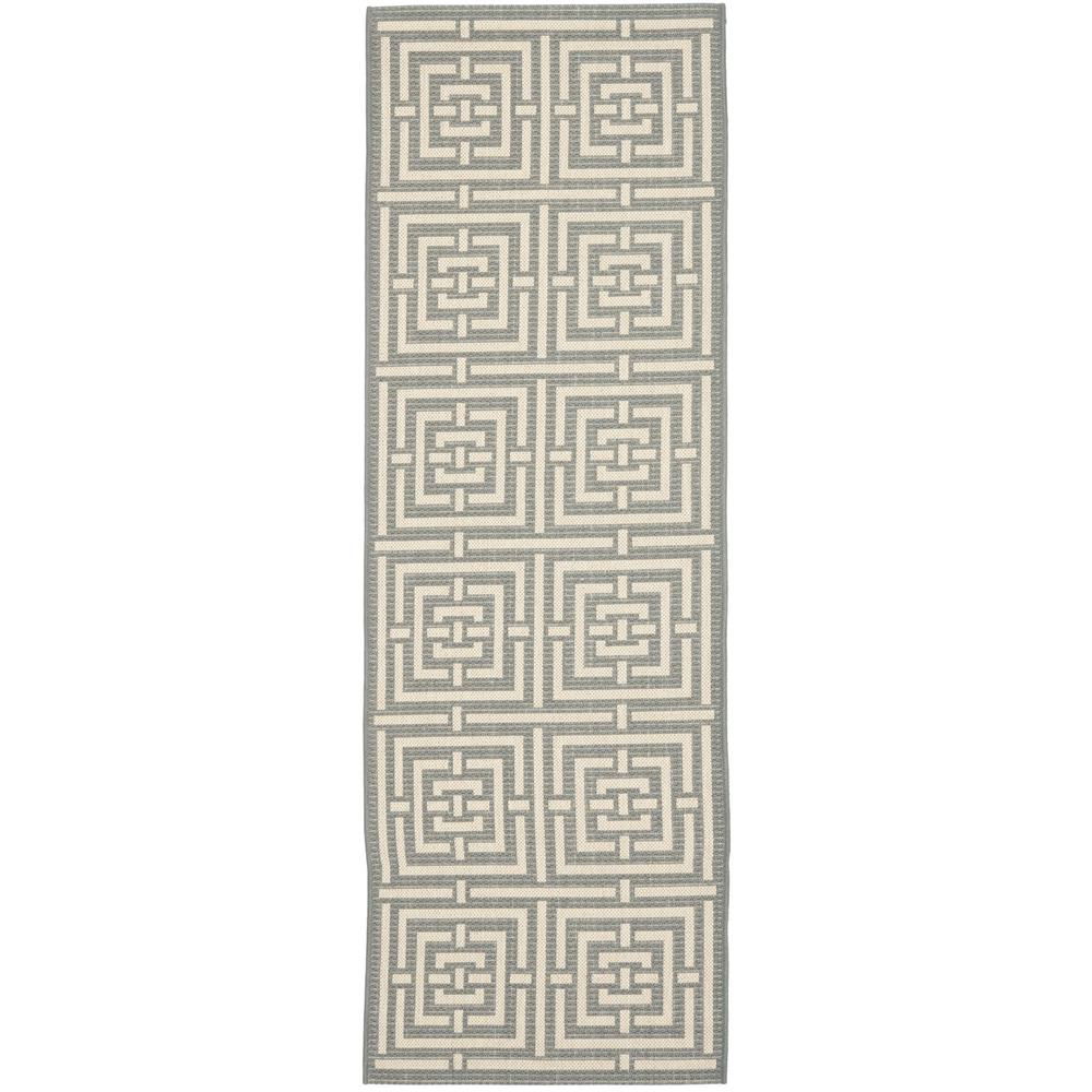 COURTYARD, GREY / CREAM, 2'-3" X 14', Area Rug, CY6937-65-214. Picture 1