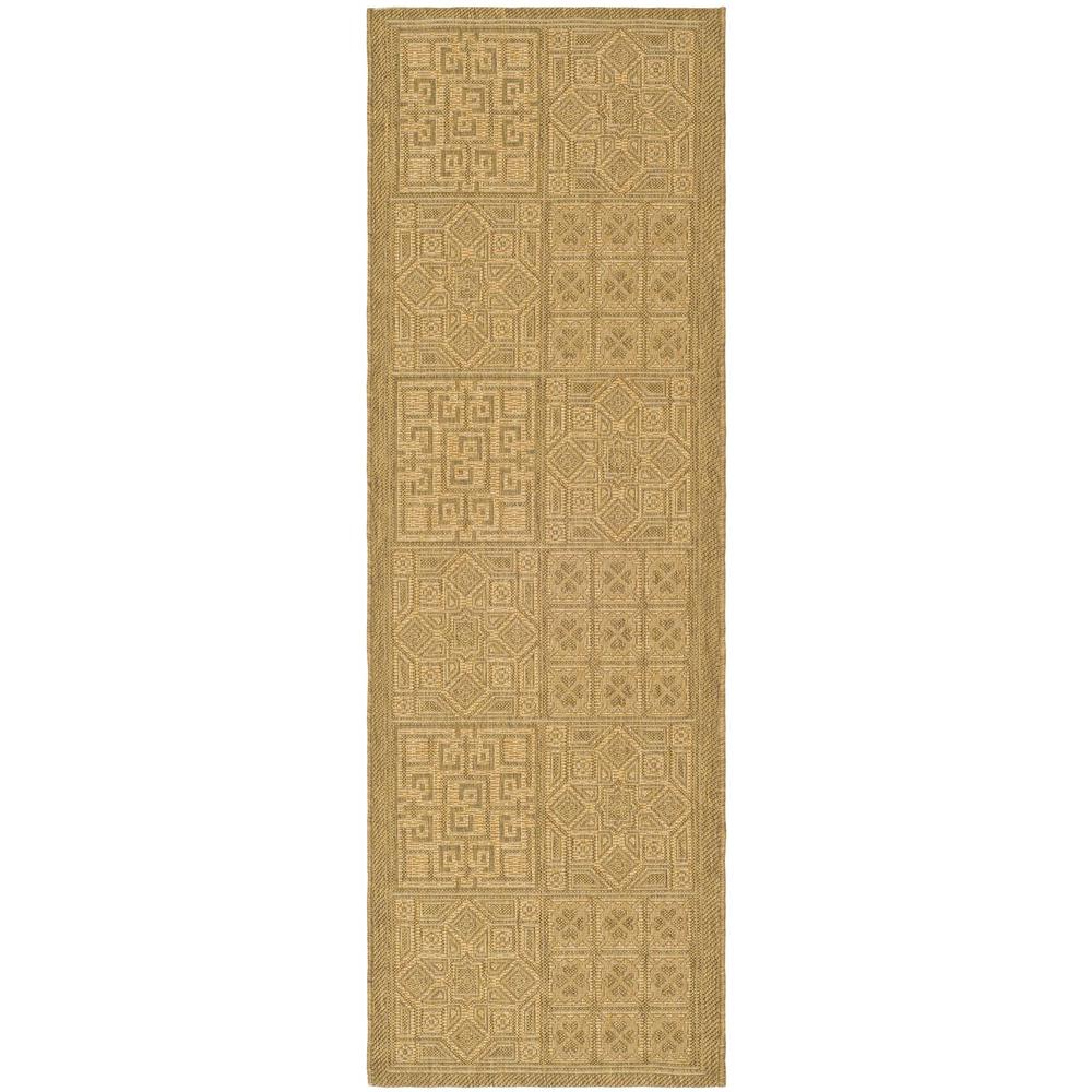 COURTYARD, GOLD / NATURAL, 2'-7" X 8'-2", Area Rug. Picture 1