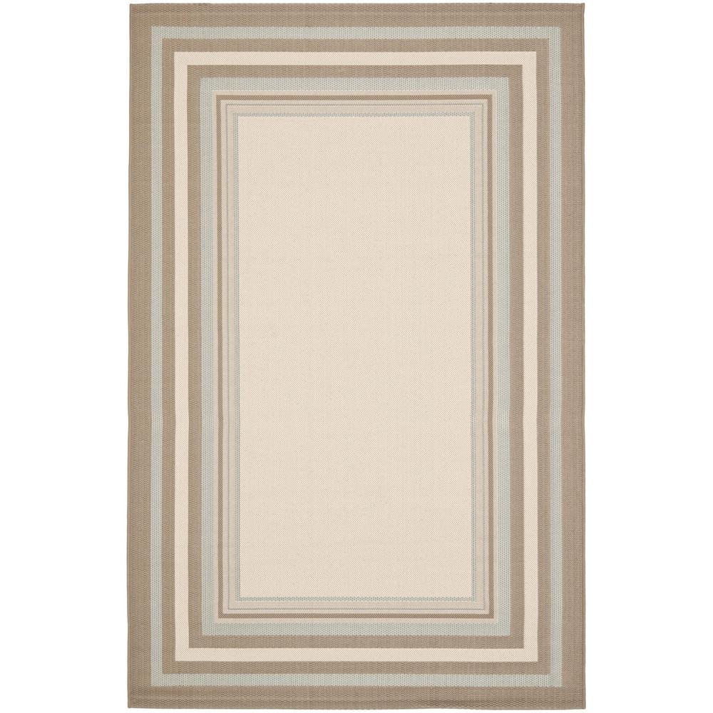 COURTYARD, BEIGE / BLUE, 6'-7" X 9'-6", Area Rug, CY7896-79A18-6. Picture 1