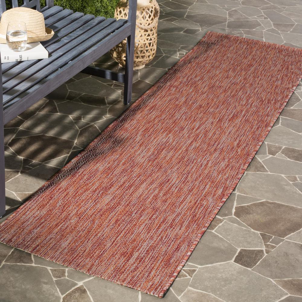 COURTYARD, RED / RED, 2'-3" X 14', Area Rug, CY8520-36522-214. Picture 1