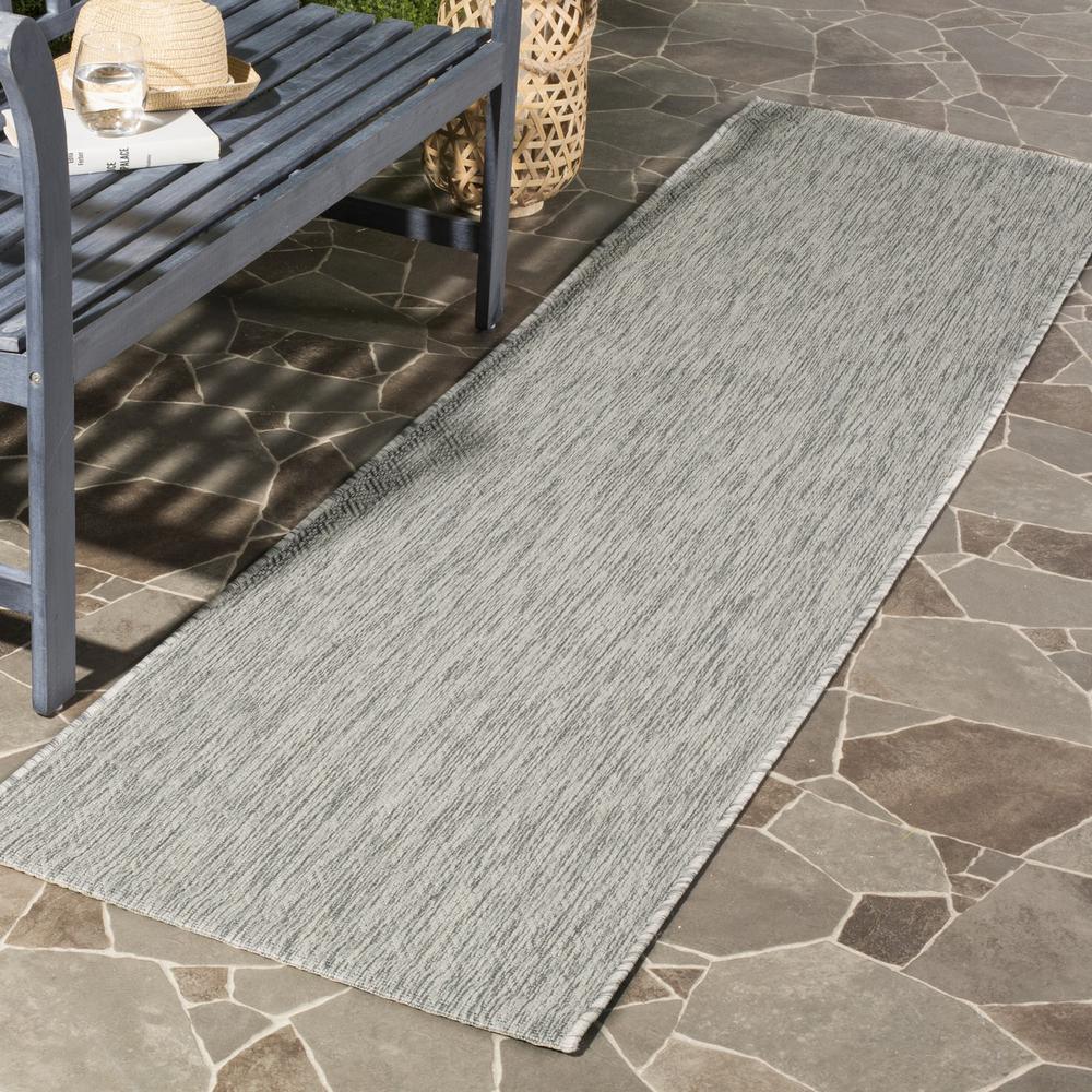 COURTYARD, GREY / GREY, 2'-3" X 14', Area Rug, CY8520-36811-214. Picture 1