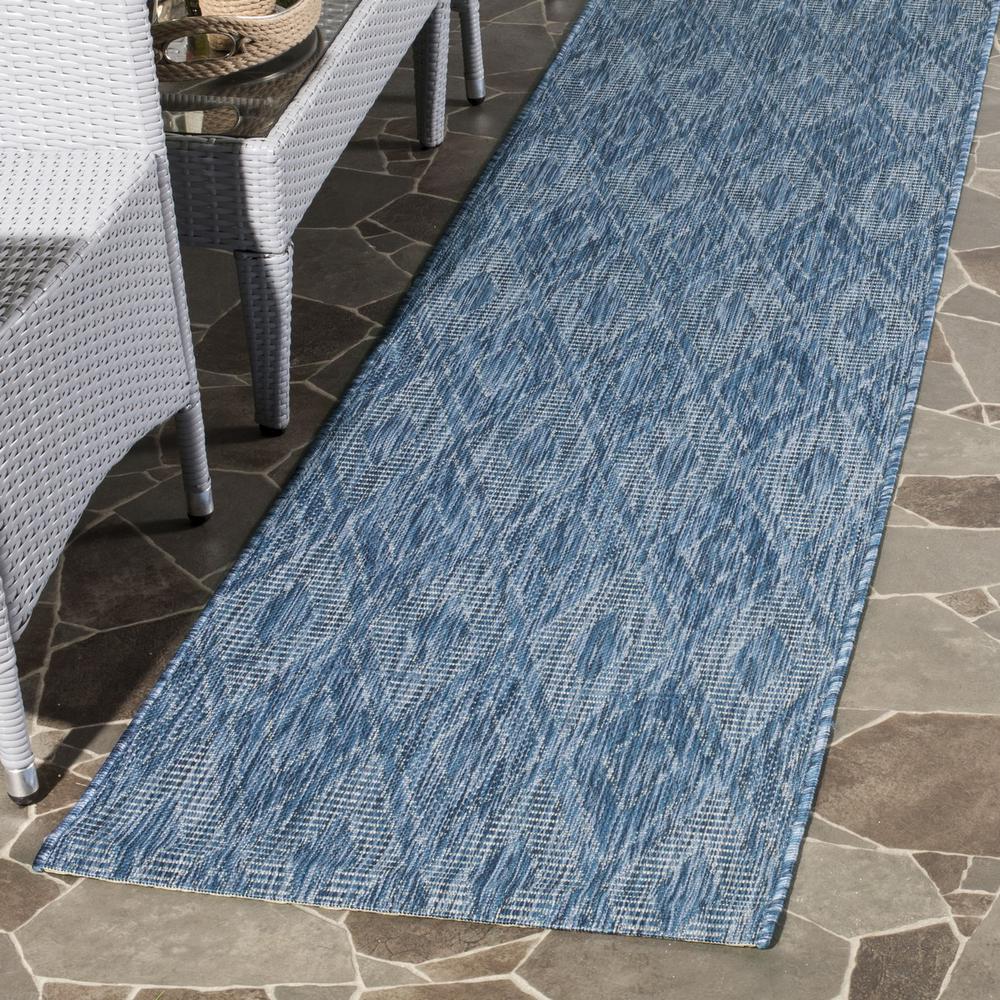 COURTYARD, NAVY / NAVY, 2'-3" X 14', Area Rug, CY8522-36822-214. Picture 1