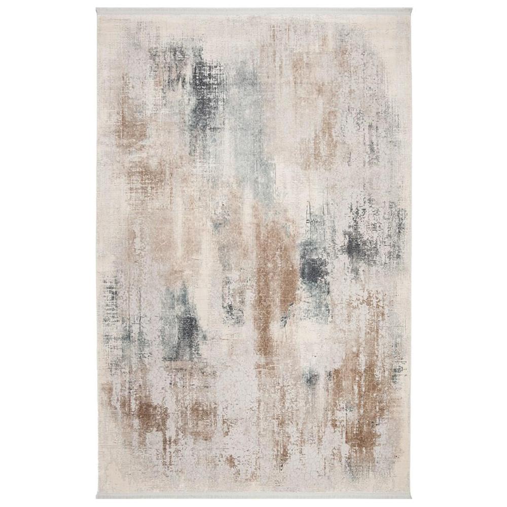ECLIPSE 100, BEIGE / BLUE, 4' X 6', Area Rug. Picture 1