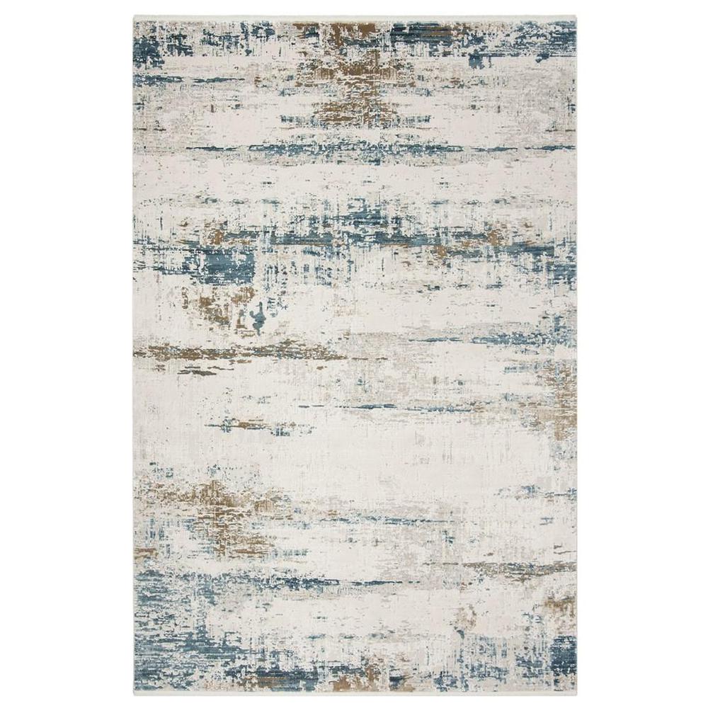 ECLIPSE 200, BEIGE / BLUE, 4' X 6', Area Rug. Picture 1