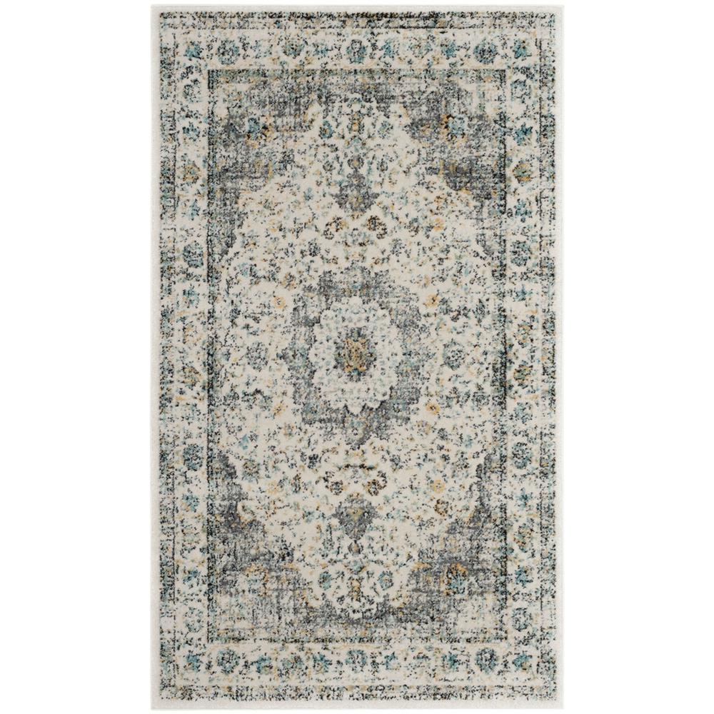 EVOKE, GREY / GOLD, 3' X 5', Area Rug, EVK220B-3. Picture 1