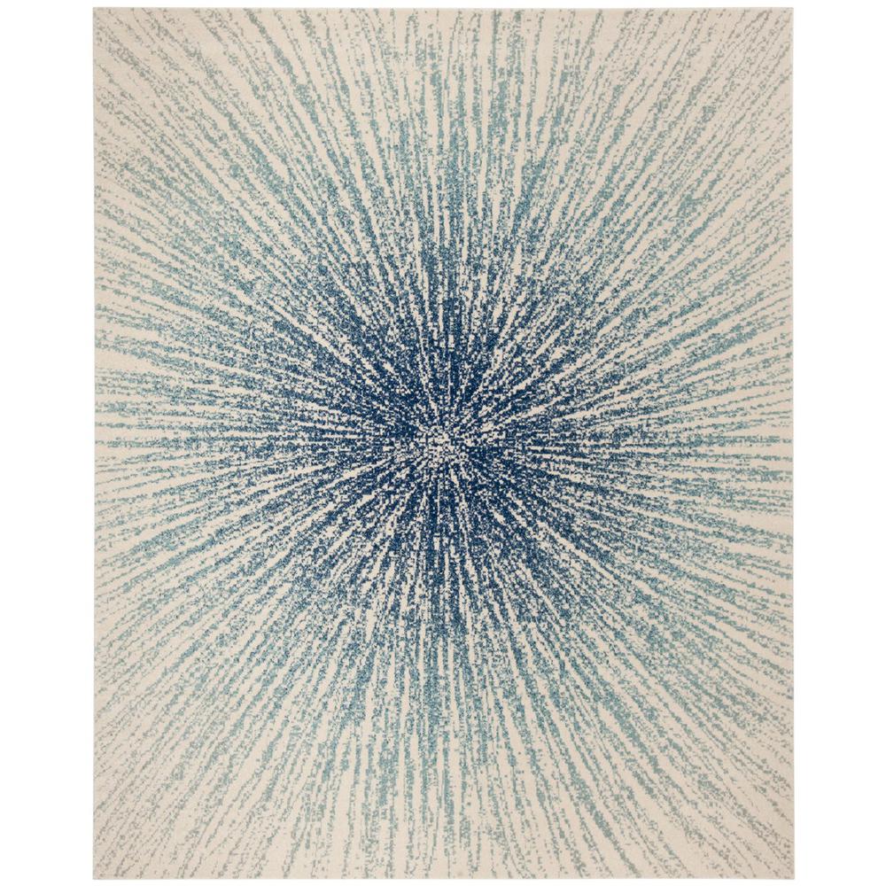 EVOKE, ROYAL / IVORY, 9' X 12', Area Rug, EVK228A-9. Picture 1