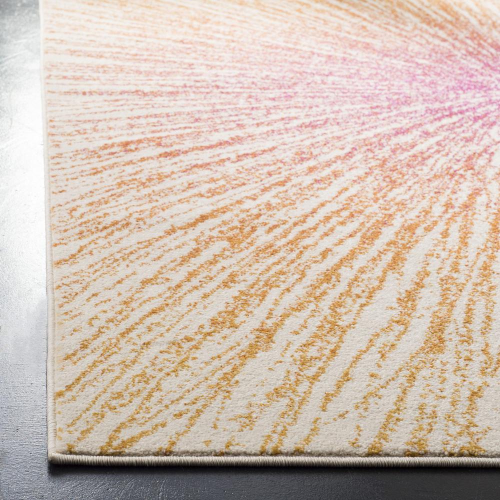 EVOKE, FUCHSIA / CREAM, 6'-7" X 9', Area Rug. Picture 1