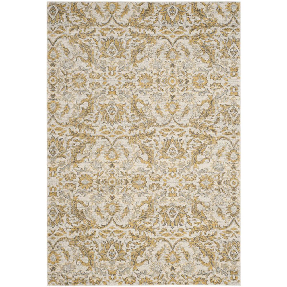 EVOKE, IVORY / GOLD, 5'-1" X 7'-6", Area Rug, EVK238S-5. Picture 1