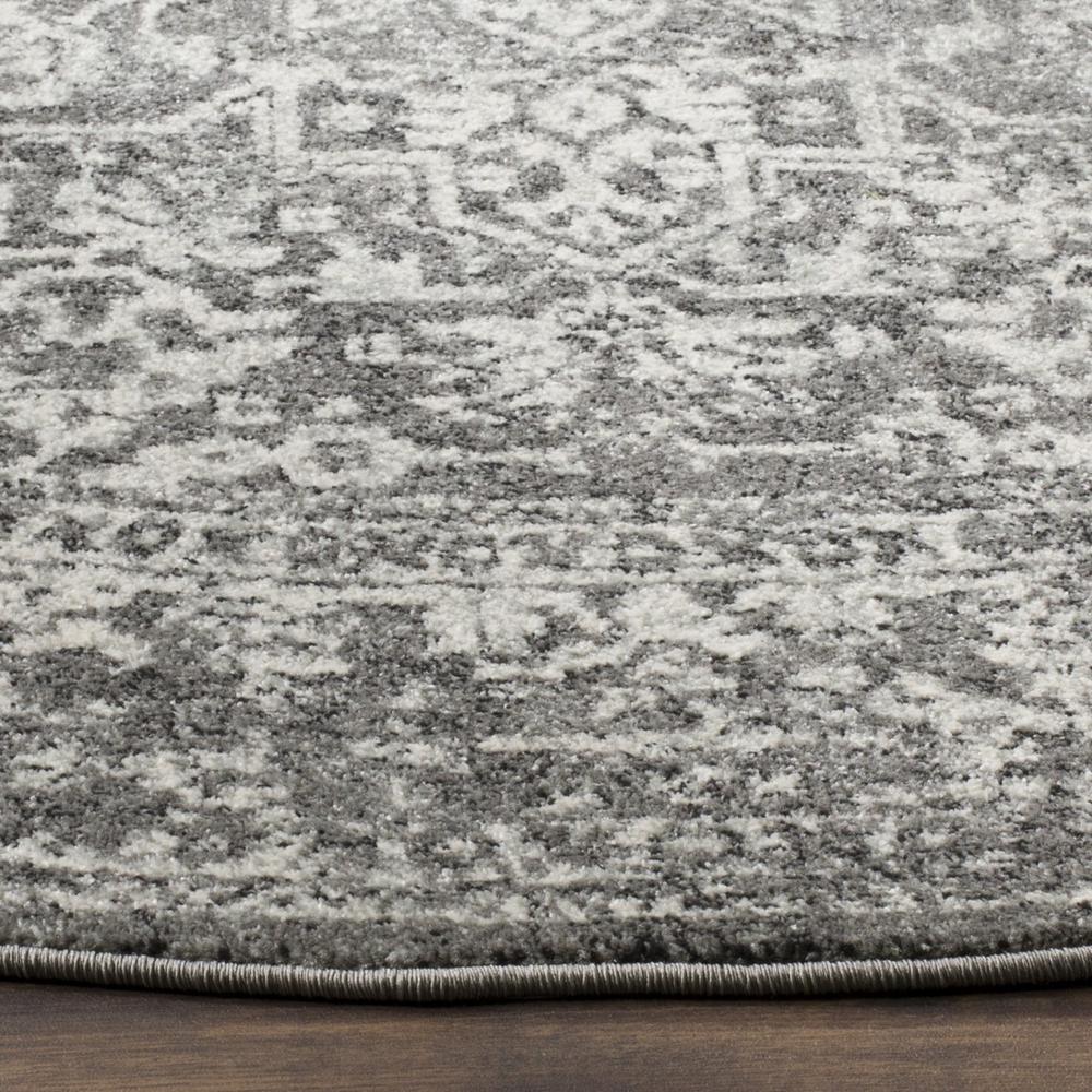 EVOKE, GREY / IVORY, 9' X 9' Round, Area Rug, EVK256D-9R. Picture 1