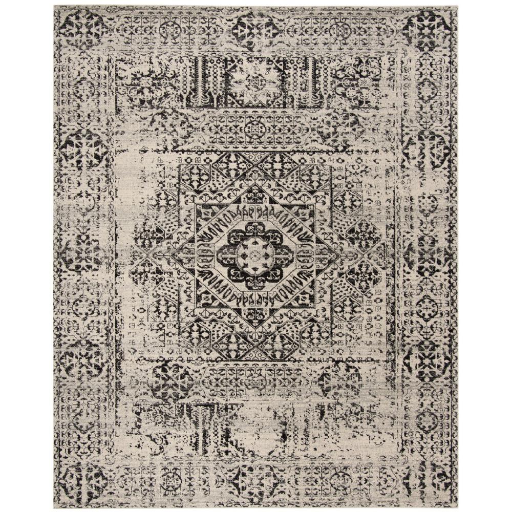 EVOKE, IVORY / BLACK, 8' X 10', Area Rug. Picture 1