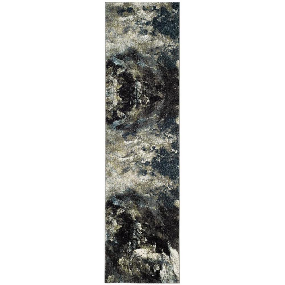 GLACIER, BLUE / MULTI, 2'-3" X 8', Area Rug, GLA123B-28. Picture 1