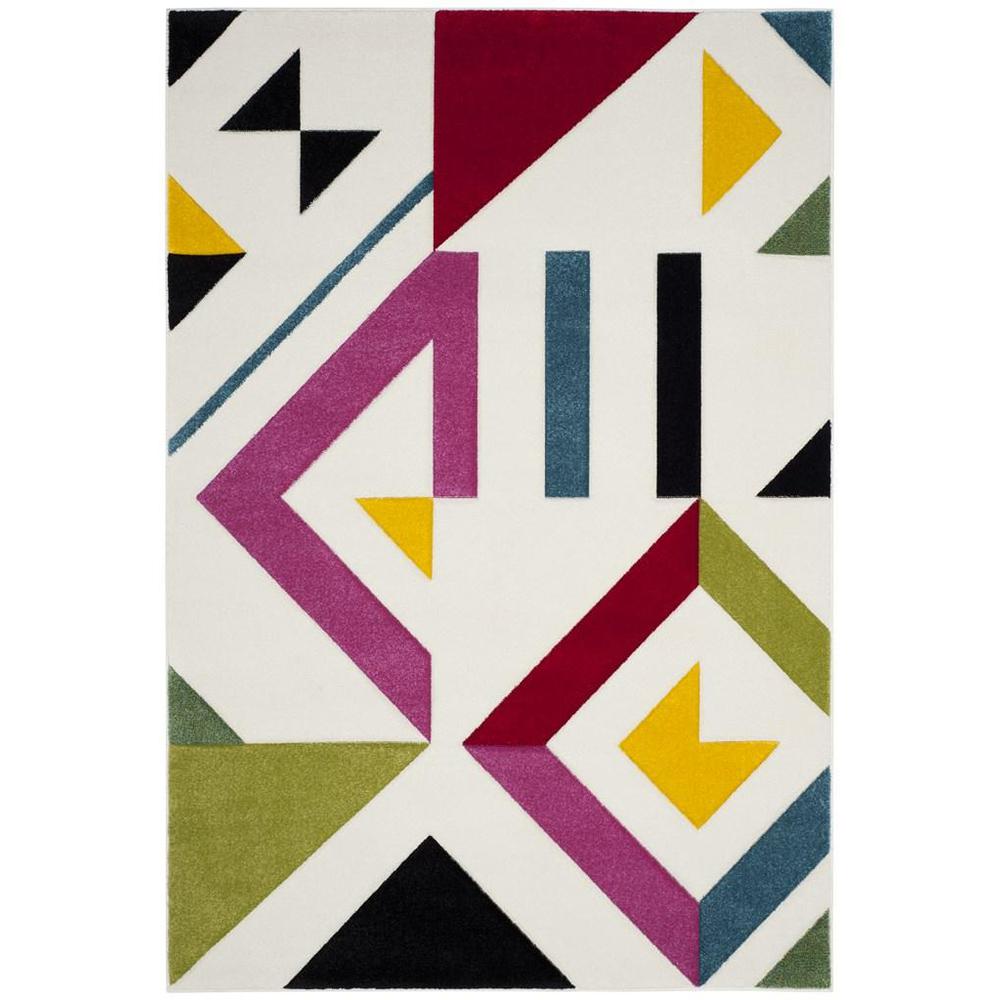 HOLLYWOOD, IVORY / ROSE, 6'-7" X 9', Area Rug, HLW700A-6. Picture 1