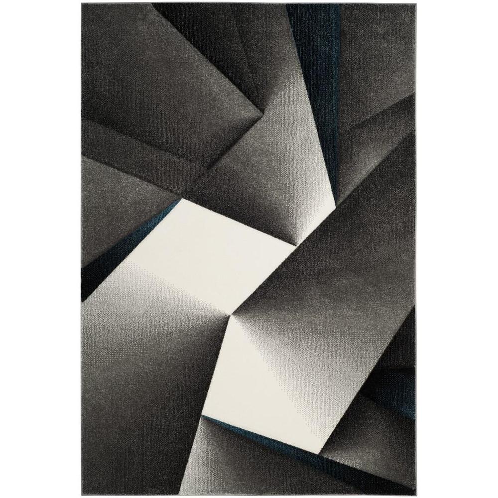 HOLLYWOOD, GREY / TEAL, 6'-7" X 9', Area Rug, HLW714D-6. Picture 1