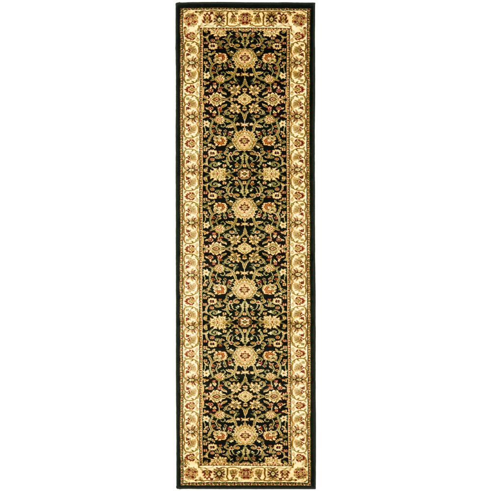 LYNDHURST, BLACK / IVORY, 2'-3" X 16', Area Rug, LNH212A-216. Picture 1