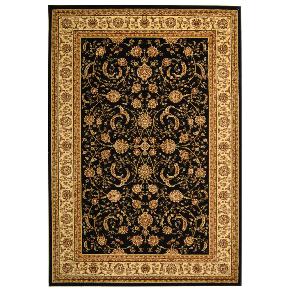 LYNDHURST, BLACK / IVORY, 6' X 9', Area Rug, LNH219A-6. Picture 1