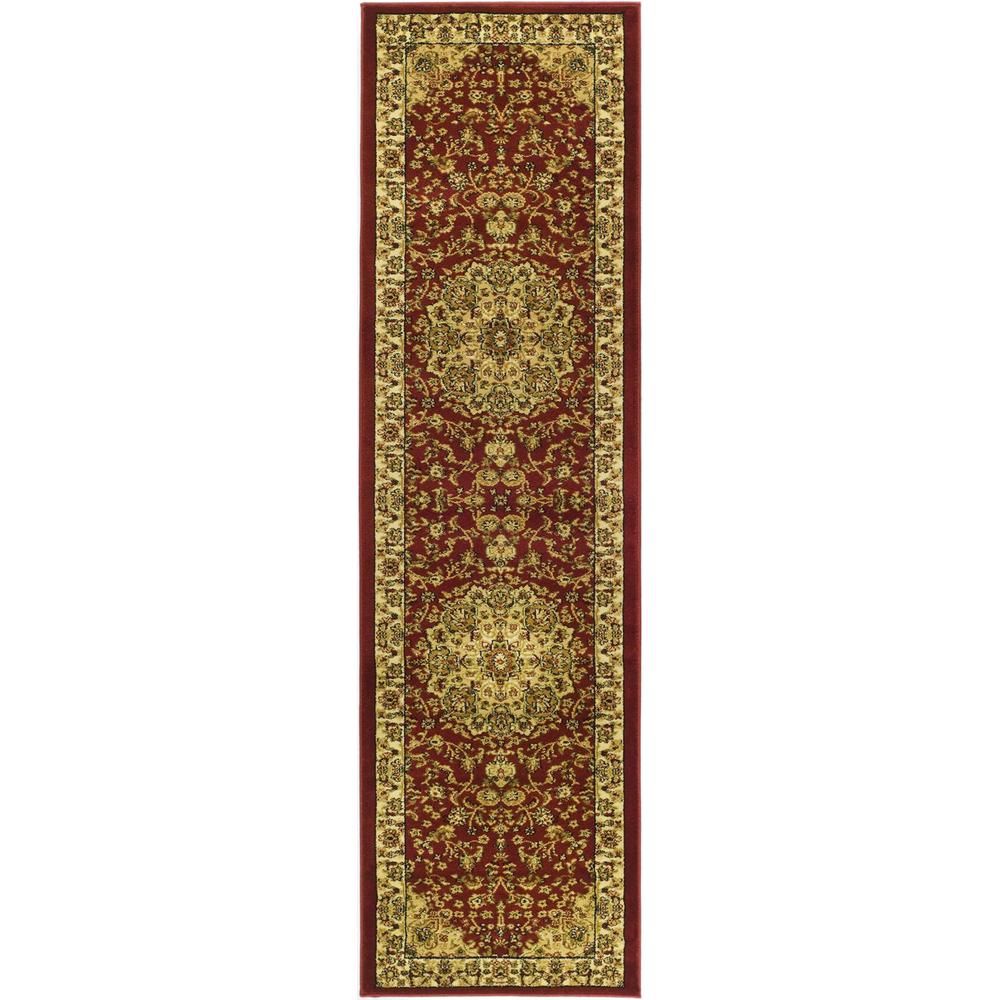 LYNDHURST, RED / IVORY, 2'-3" X 16', Area Rug, LNH222B-216. Picture 1