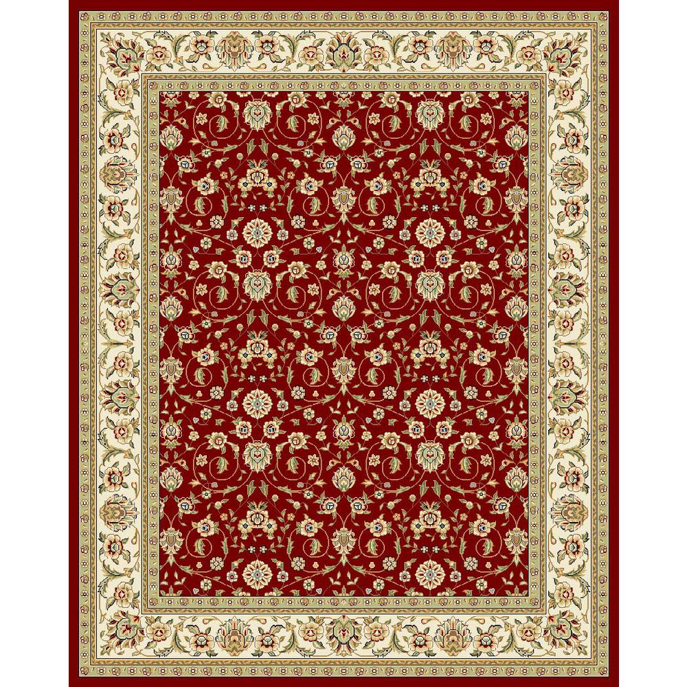 LYNDHURST, RED / IVORY, 8' X 11', Area Rug, LNH312A-8. Picture 1