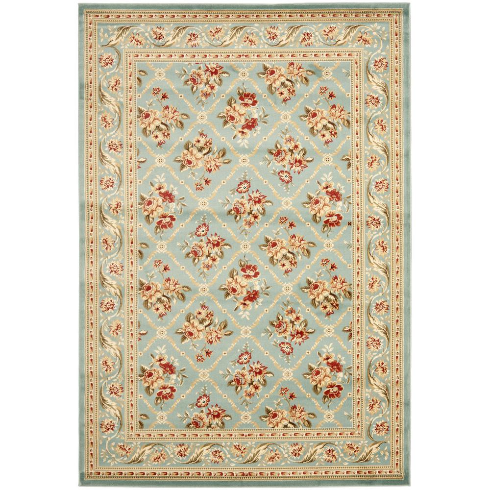 LYNDHURST, BLUE / BLUE, 6'-7" X 9'-6", Area Rug, LNH556-6565-7. Picture 1