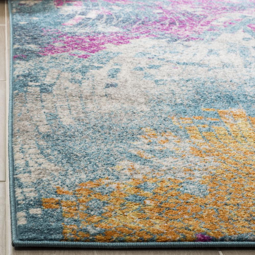 MADISON 200, BLUE / MULTI, 4' X 6', Area Rug, MAD201M-4. Picture 1