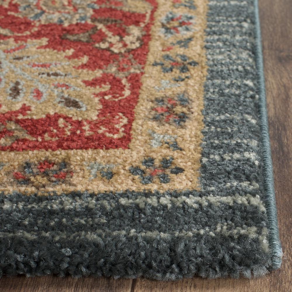 MAHAL, NAVY / RED, 6'-7" X 9'-2", Area Rug, MAH655C-6. Picture 1