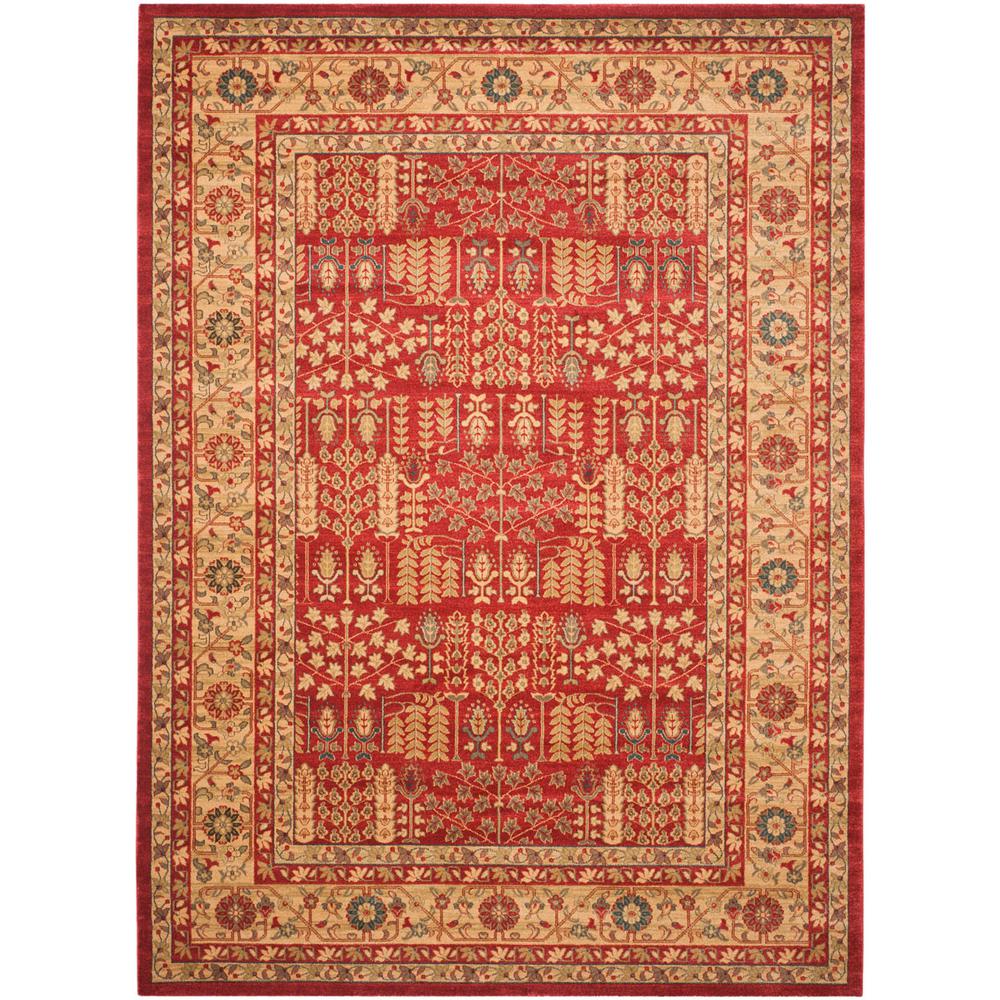 MAHAL, RED / NATURAL, 9' X 12', Area Rug, MAH697A-9. Picture 1