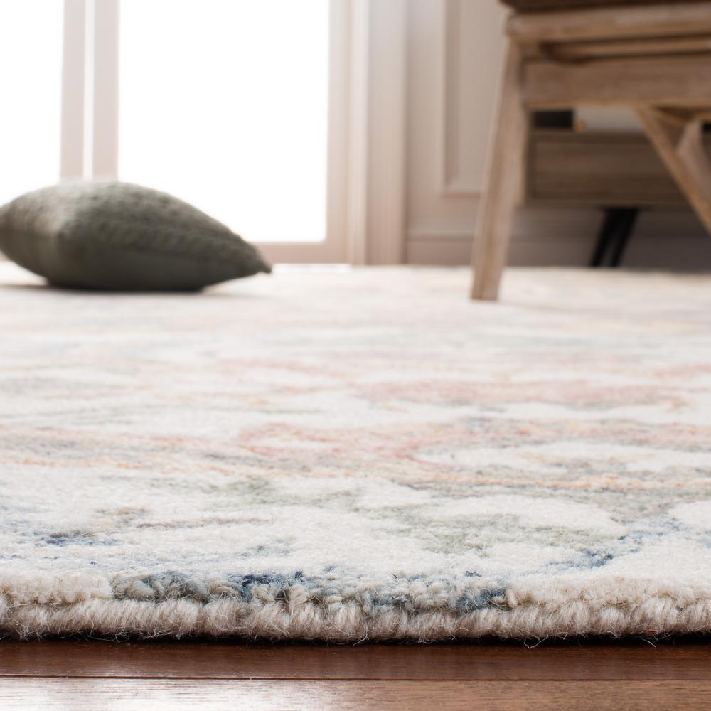 MICRO-LOOP, IVORY / BLUE, 5' X 5' Square, Area Rug, MLP901M-5SQ. Picture 2