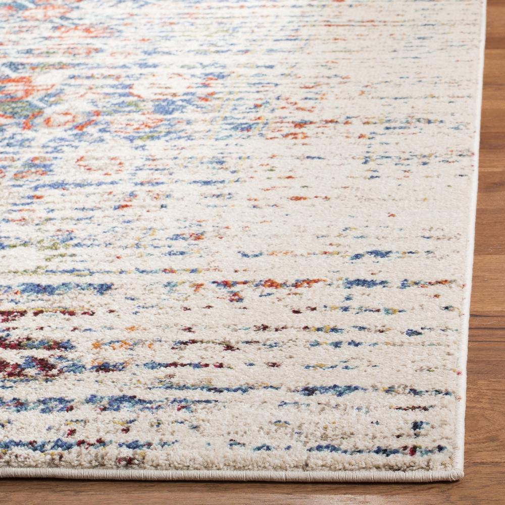 MONACO, IVORY / BLUE, 4' X 5'-7", Area Rug. Picture 1