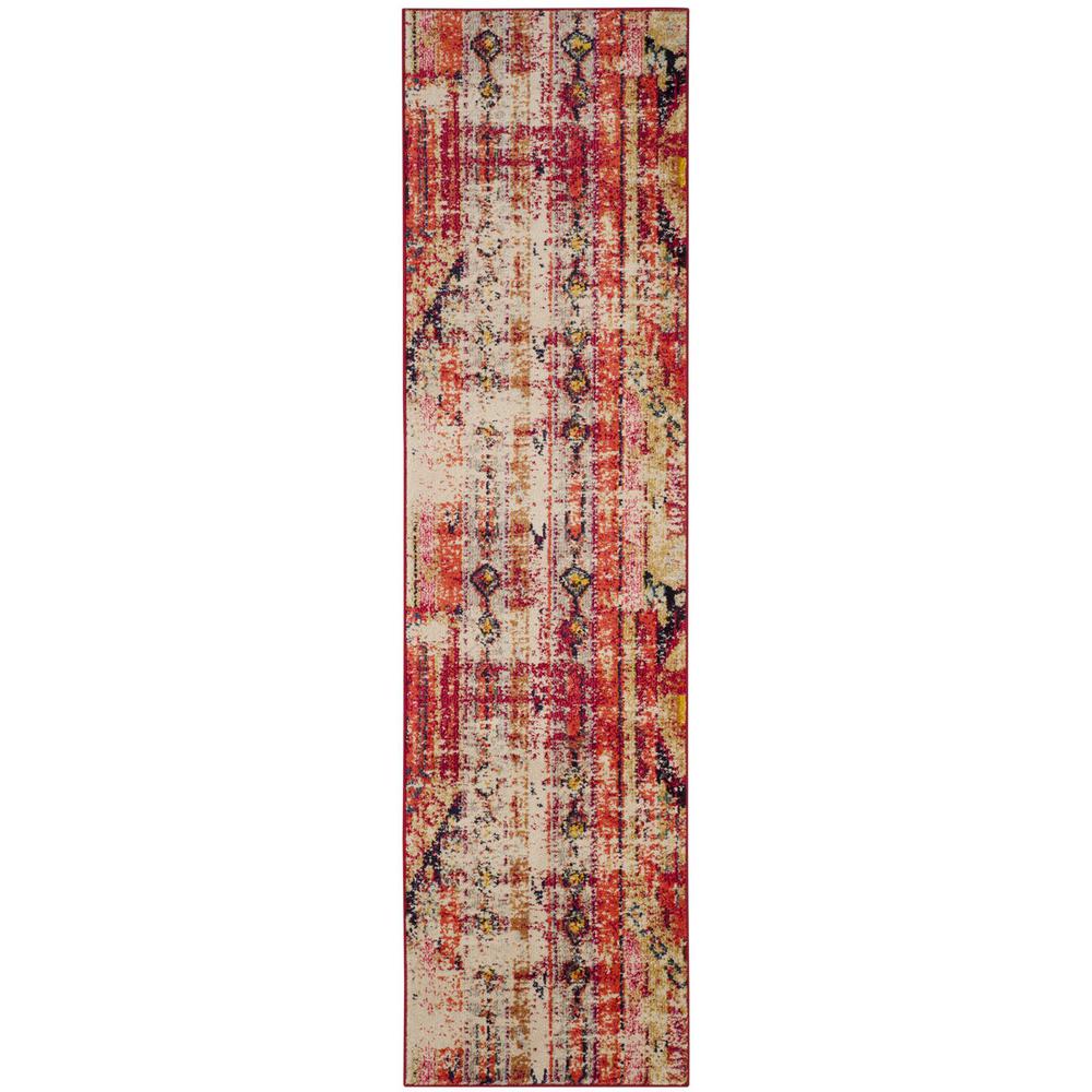 MONACO, MAGENTA / MULTI, 2'-2" X 8', Area Rug. Picture 1