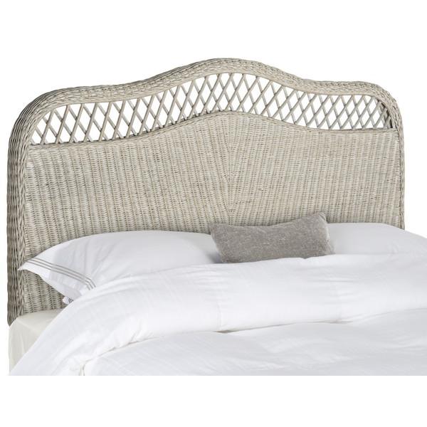 SEPHINA ANTIQUE GREY RATTAN HEADBOARD, SEA8033D-Q. Picture 1