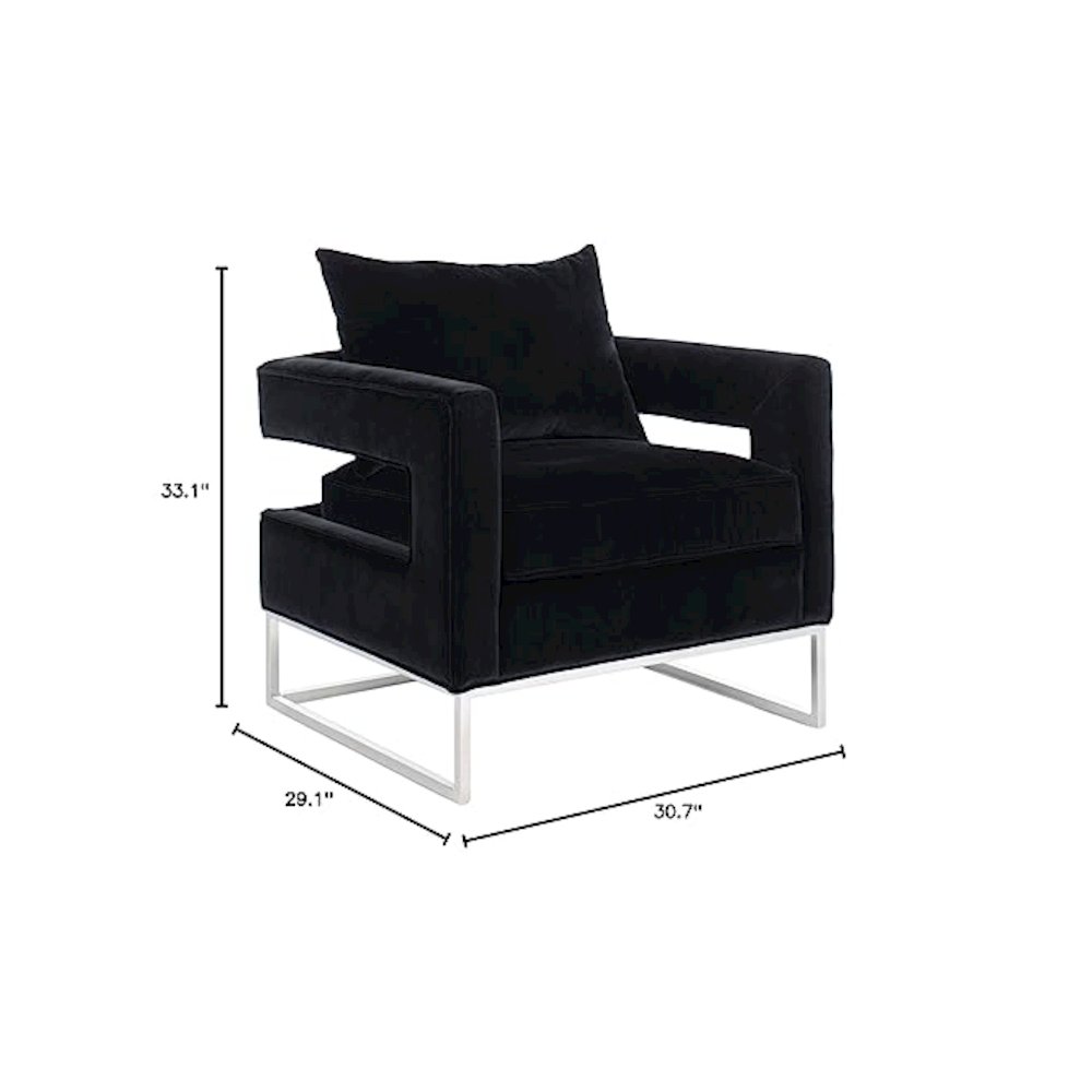 OLIVYA VELVET CLUB CHAIR, KNT7019A. Picture 11