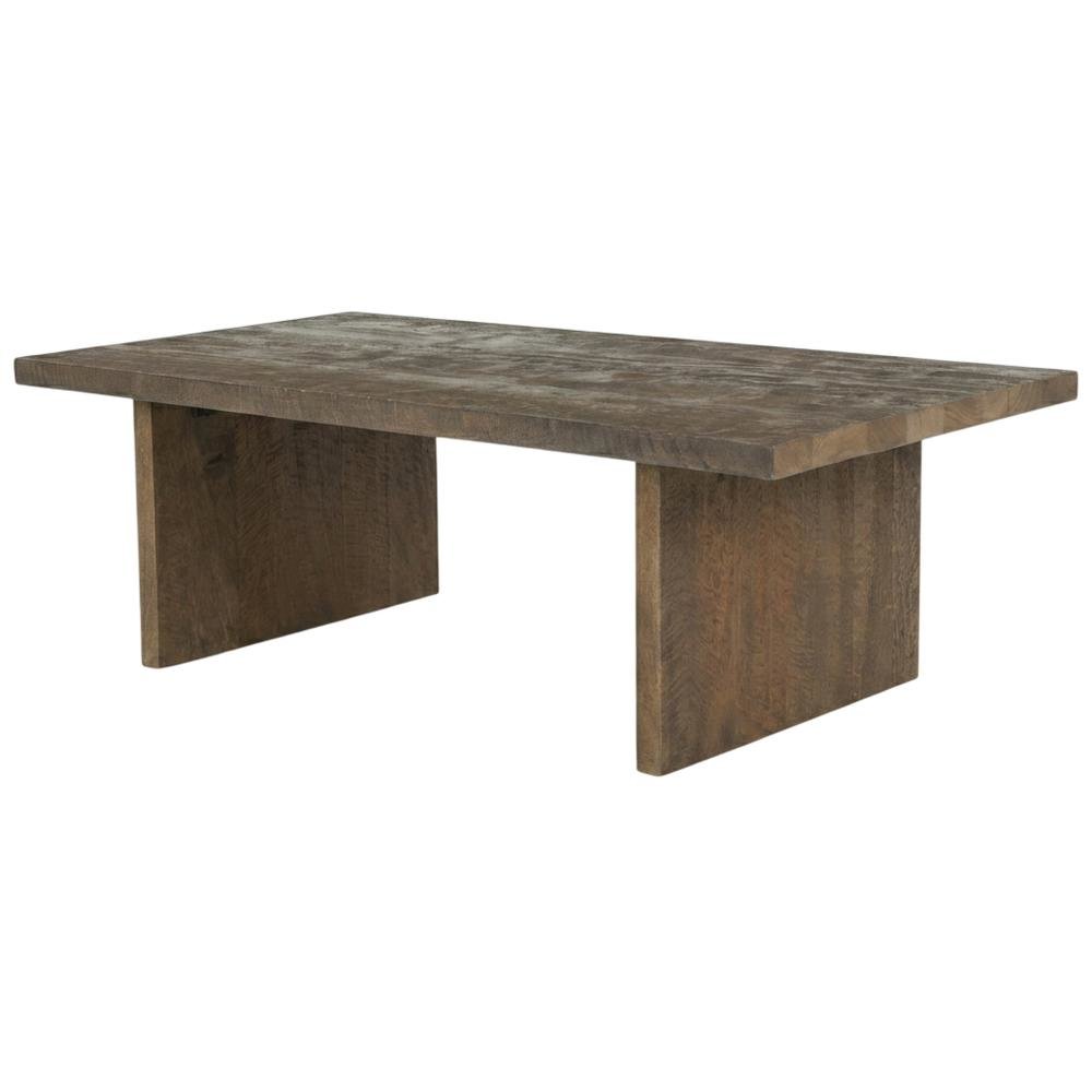 Natural Brown Mango Rattan Coffee Table with Lightweight Frame. Picture 1