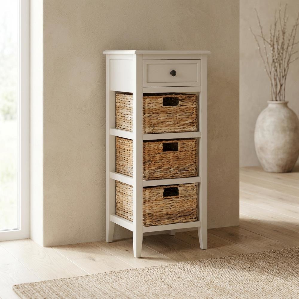 Light Gray, Storage Side Table, Storage Drawer, Quality Build. Picture 3