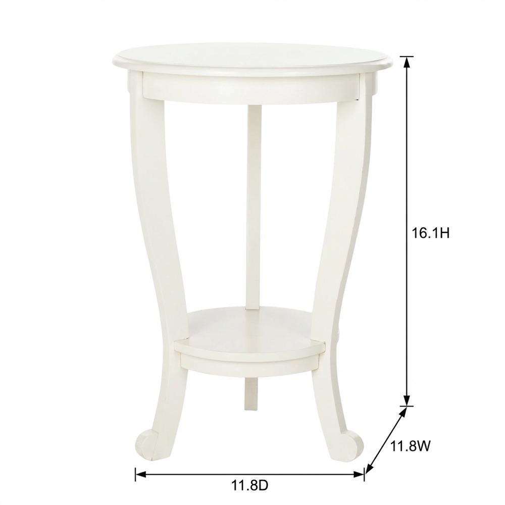 Distressed Cream, Pedestal Table, Pedestal Base, Quality Build. Picture 7