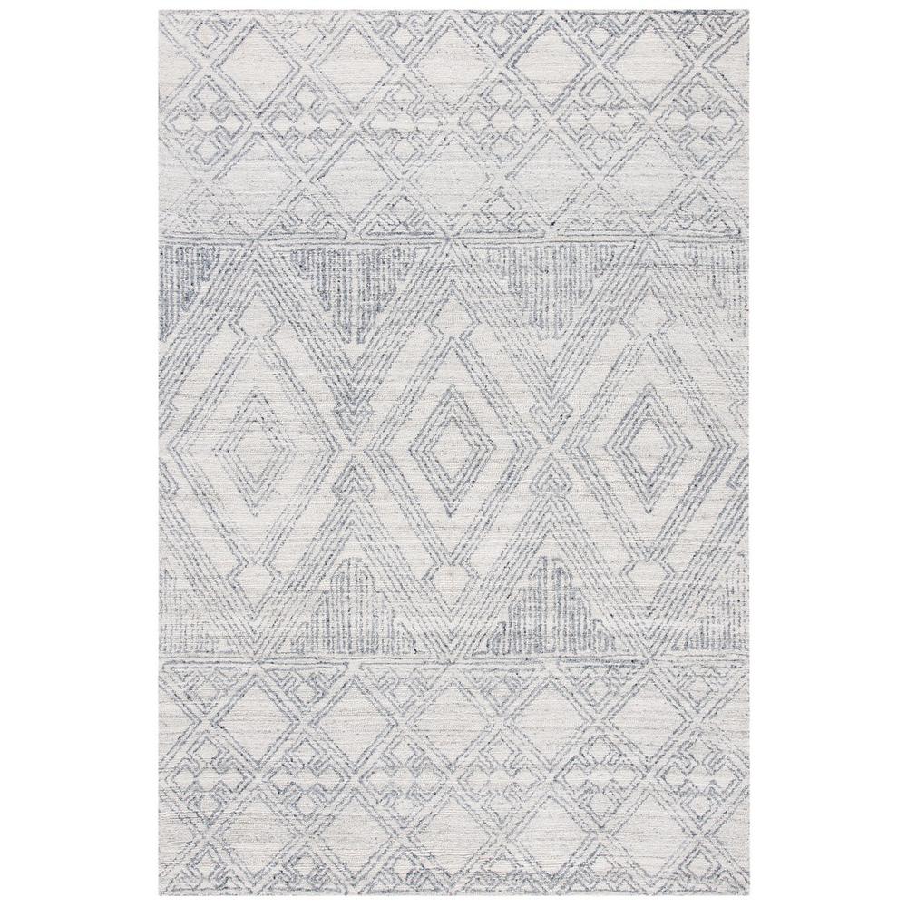 Abstract, IVORY / GREY, 5' X 8', Area Rug, ABT144A-5. Picture 1