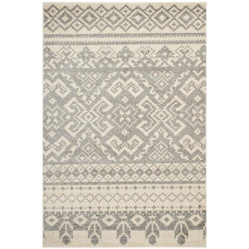 Adirondack, IVORY / SILVER, 6' X 9', Area Rug, ADR107B-6. Picture 1